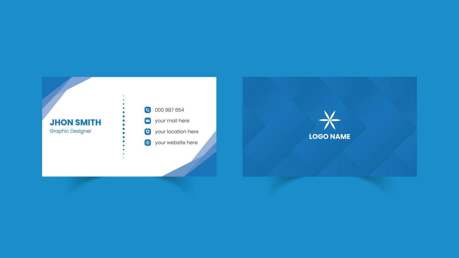 Modern elegant business card design template vector