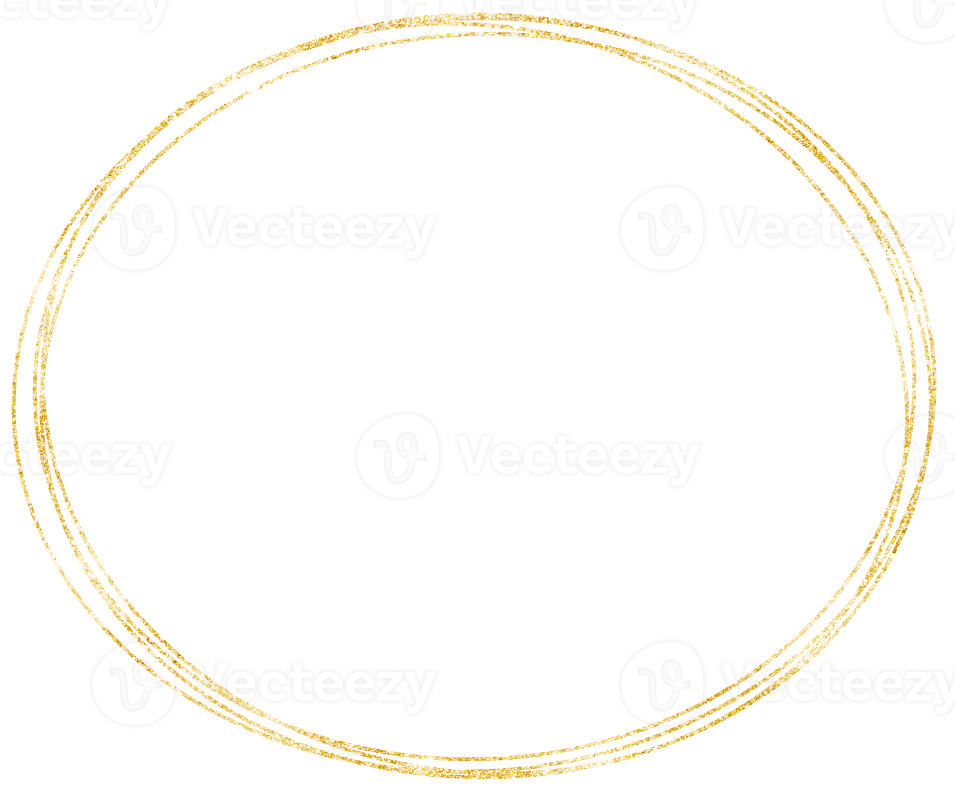 Gold oval frame 35538920 PNG