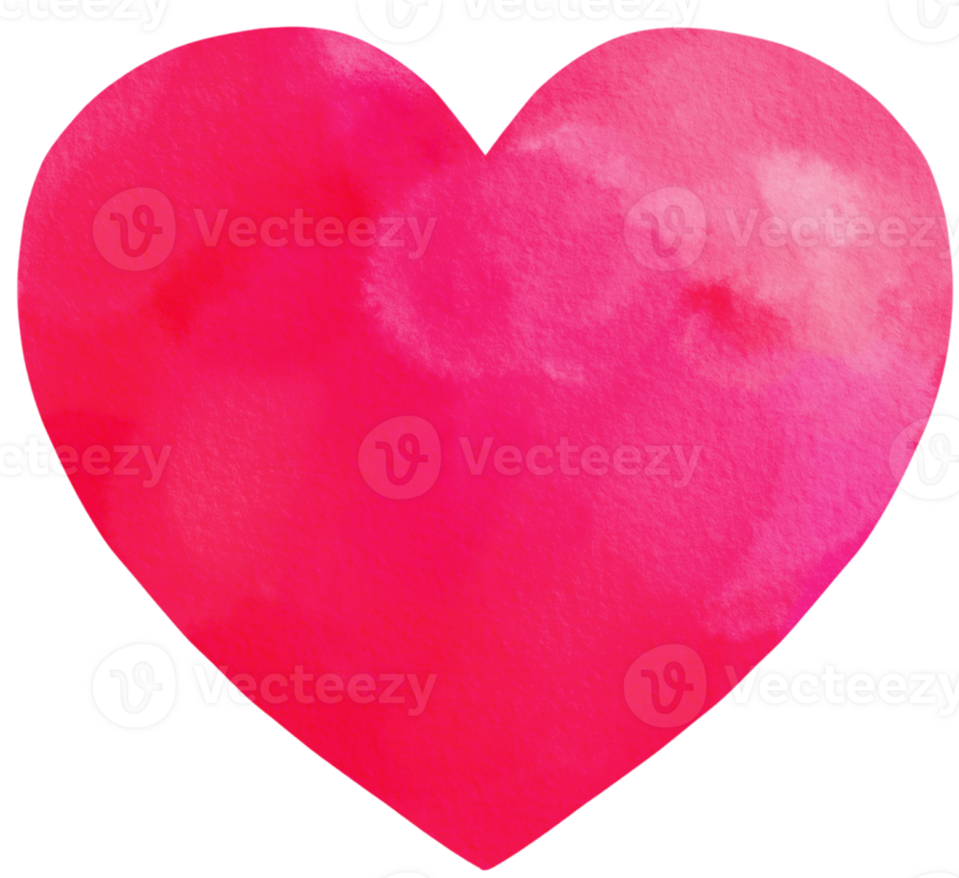 red, pink Heart Watercolor Painting 35538922 PNG
