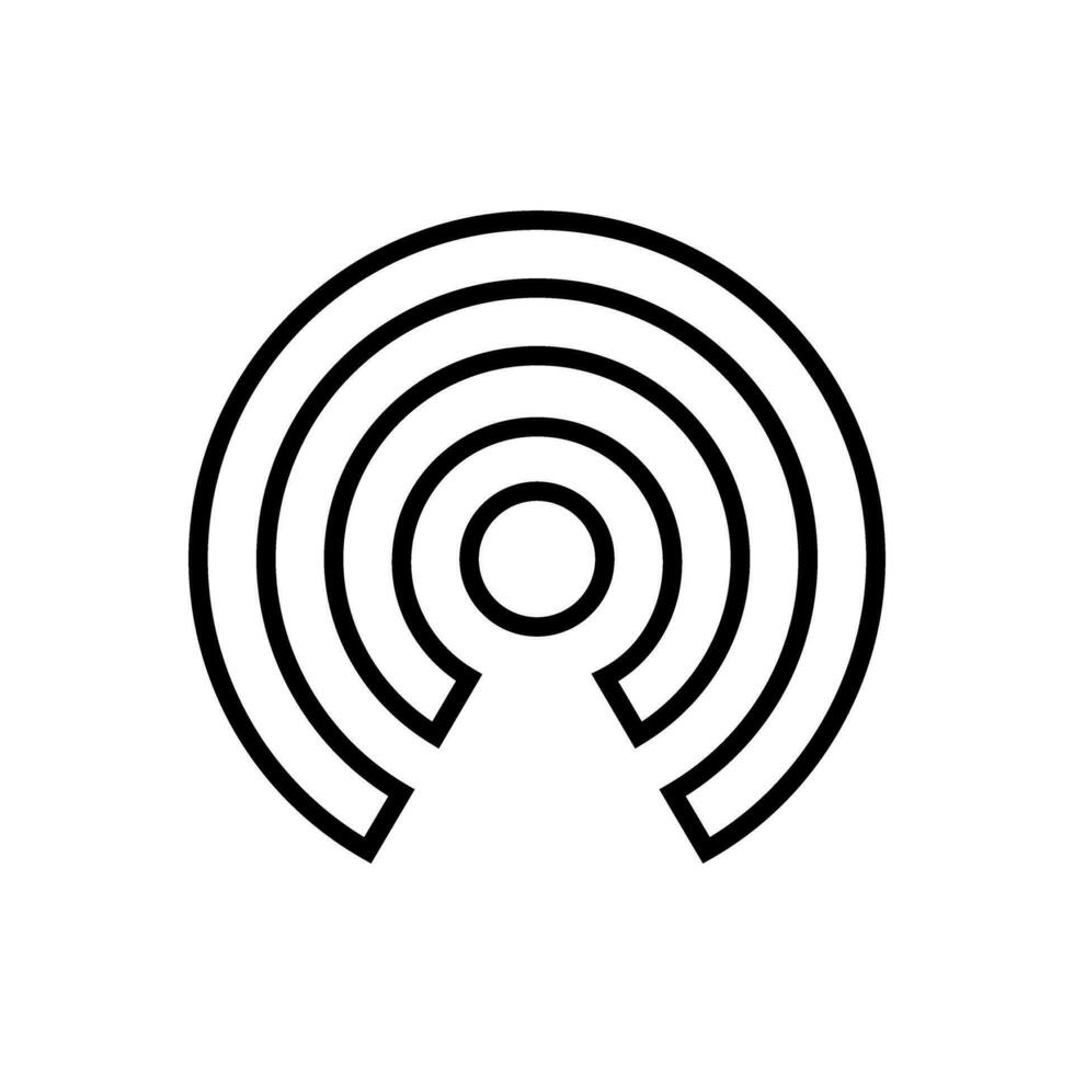 señal icono vector. Wifi ilustración signo. antena y satélite señal simbolos inalámbrico tecnologías vector