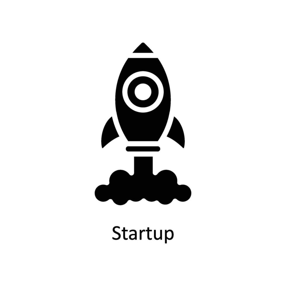 Startup vector  Solid  Icon Design illustration. Business And Management Symbol on White background EPS 10 File