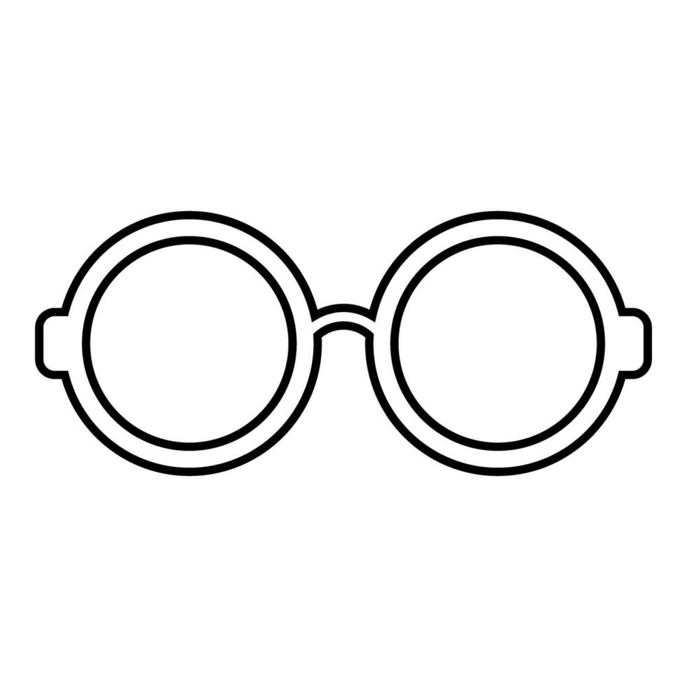 lentes icono vector. Gafas de sol ilustración signo. ceguera símbolo o logo. vector