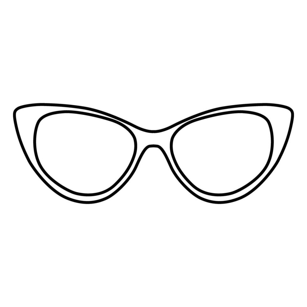 lentes icono vector. Gafas de sol ilustración signo. ceguera símbolo o logo. vector