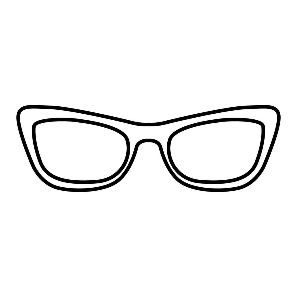 lentes icono vector. Gafas de sol ilustración signo. ceguera símbolo o logo. vector