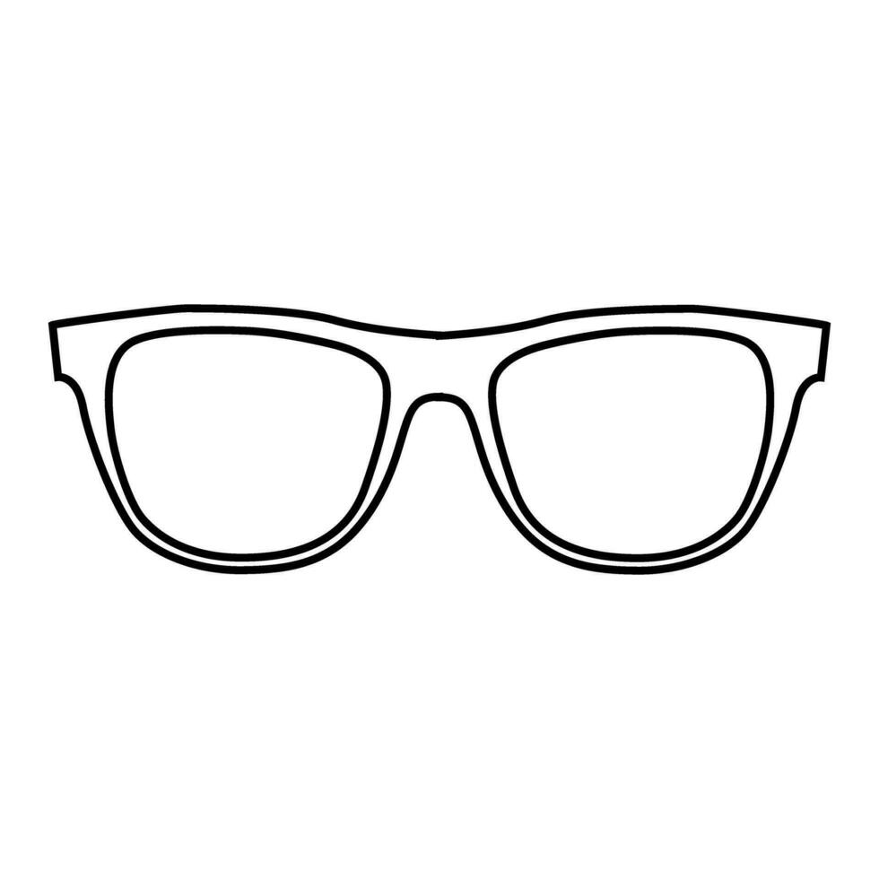 lentes icono vector. Gafas de sol ilustración signo. ceguera símbolo o logo. vector