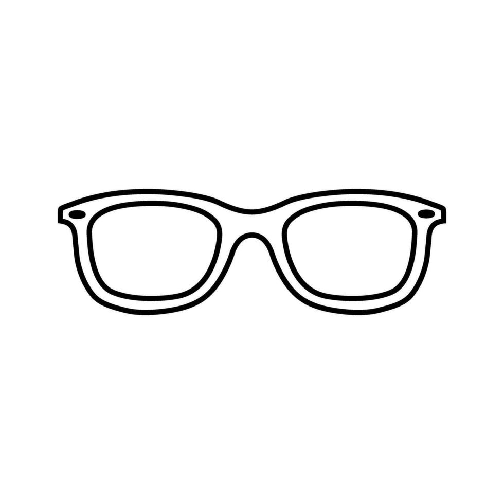 lentes icono vector. Gafas de sol ilustración signo. ceguera símbolo o logo. vector