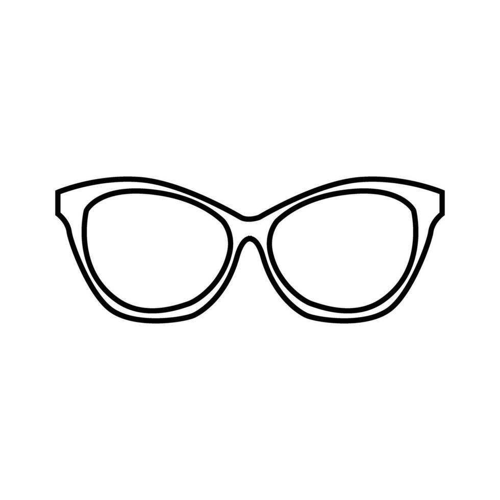 lentes icono vector. Gafas de sol ilustración signo. ceguera símbolo o logo. vector