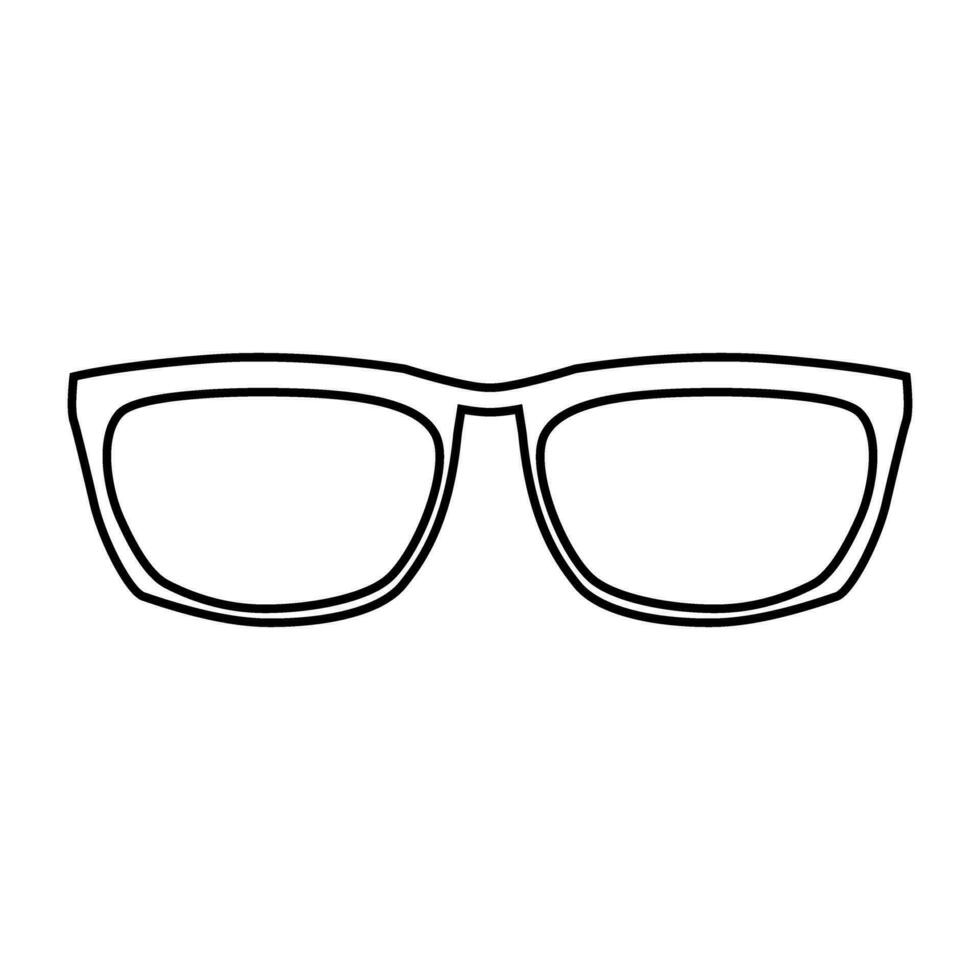 lentes icono vector. Gafas de sol ilustración signo. ceguera símbolo o logo. vector