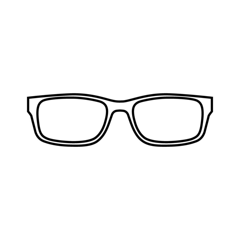 lentes icono vector. Gafas de sol ilustración signo. ceguera símbolo o logo. vector