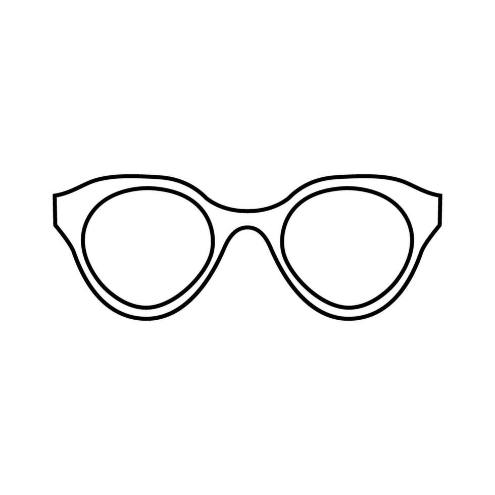 lentes icono vector. Gafas de sol ilustración signo. ceguera símbolo o logo. vector