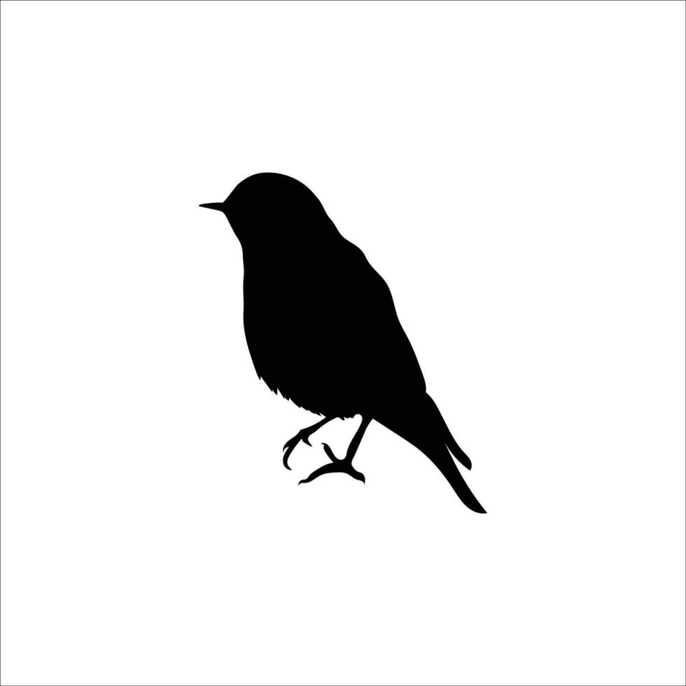 Bird silhouette stock vector illustration