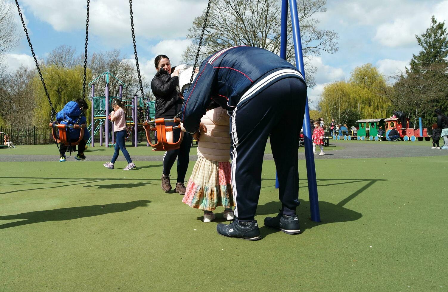 Wardown Public Park of Luton Town of England During Cold and sunny day of April 7th, 2023 photo