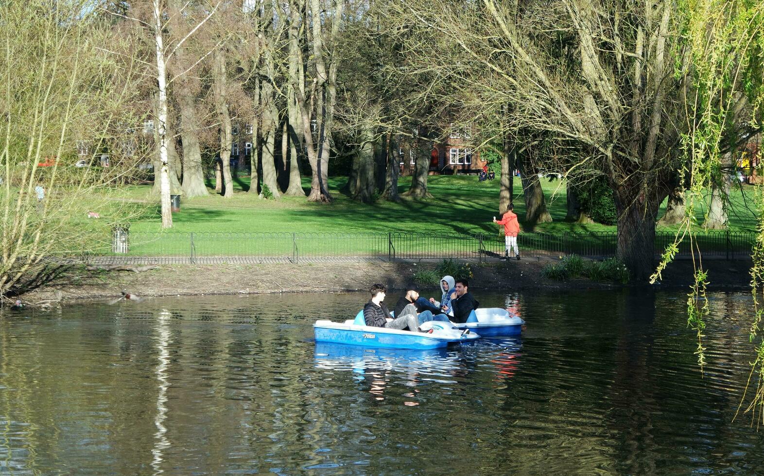 Wardown Public Park of Luton Town of England During Cold and sunny day of April 7th, 2023 photo