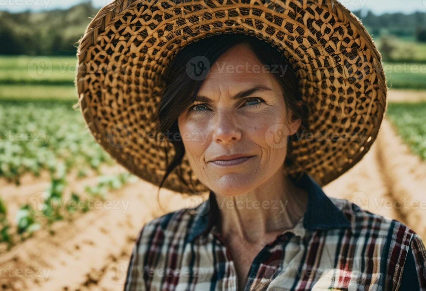 AI generated Fields of Grace Portraits of Female Farmers photo