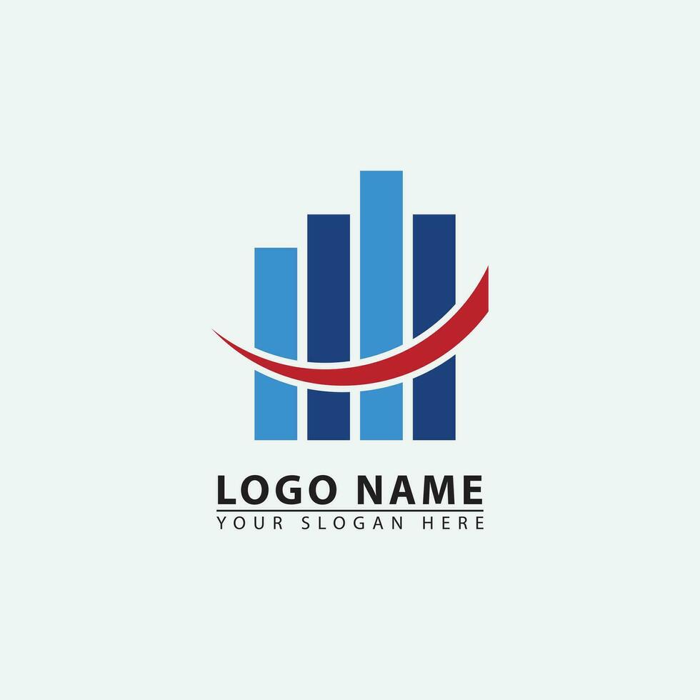 Arrow Company Investment Business Logo Vector. Financial company investment icon. vector