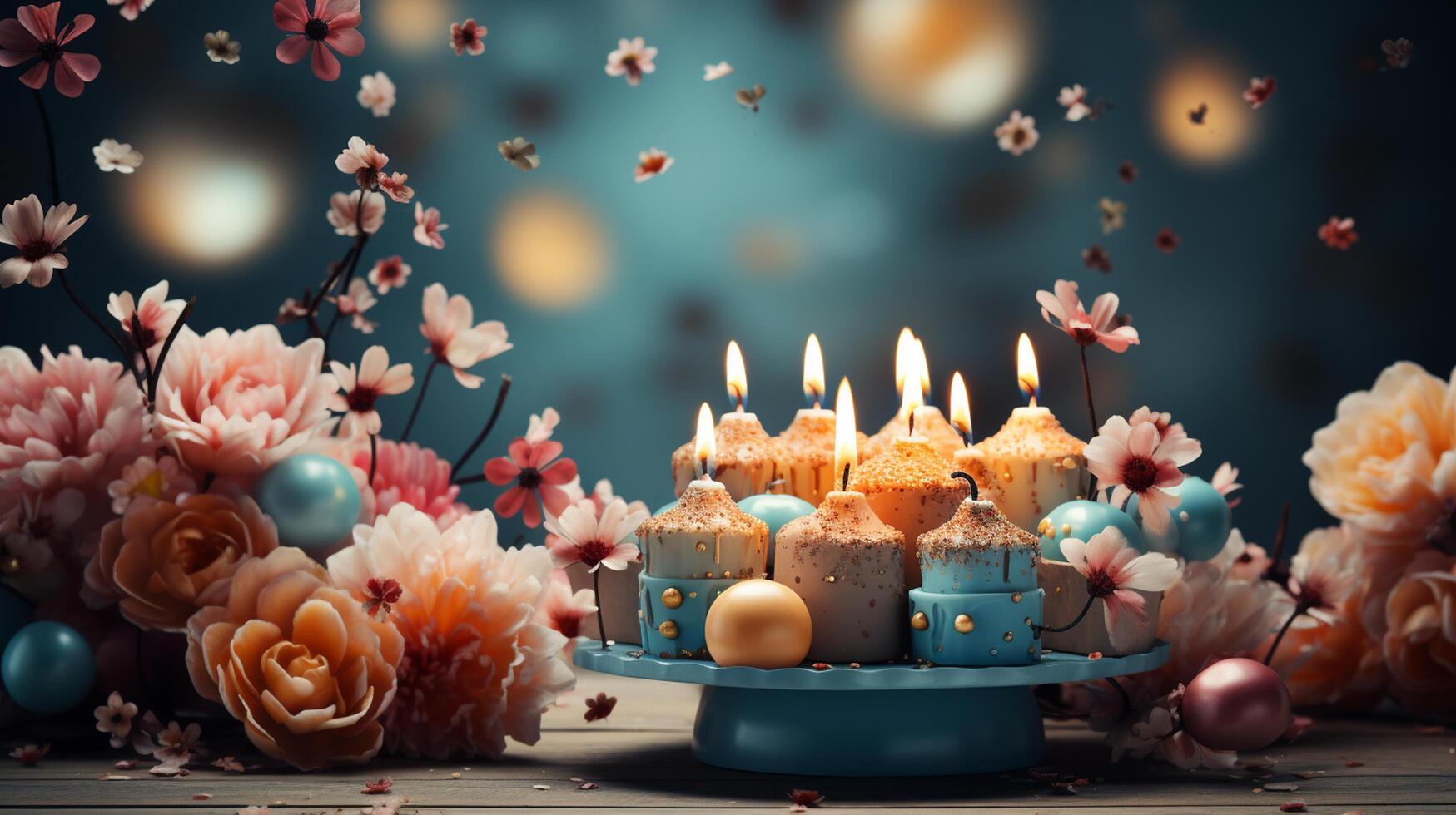 AI generated Happy birthday background 35541307 Stock Photo at Vecteezy
