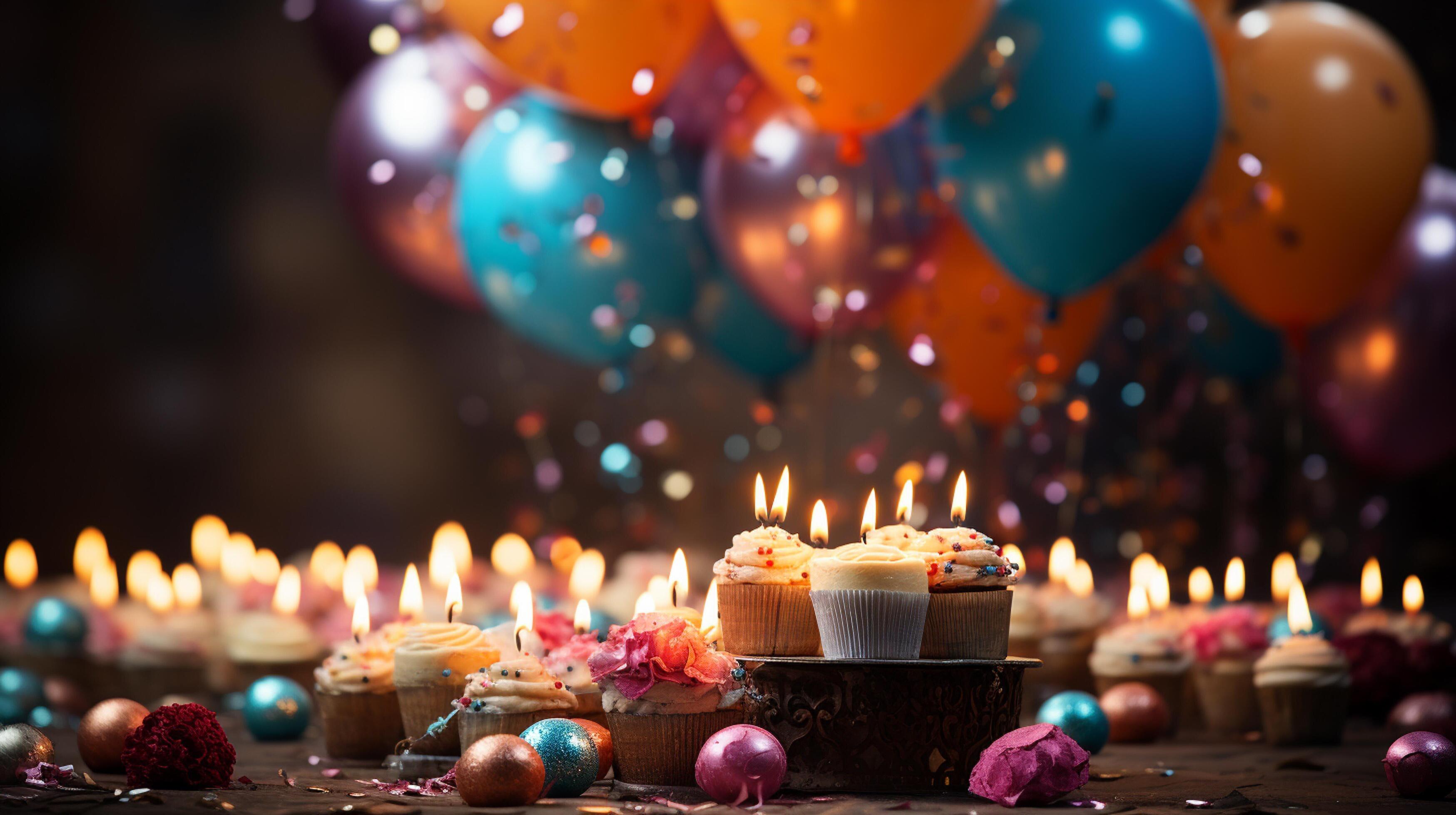 AI generated Happy birthday background 35541310 Stock Photo at Vecteezy