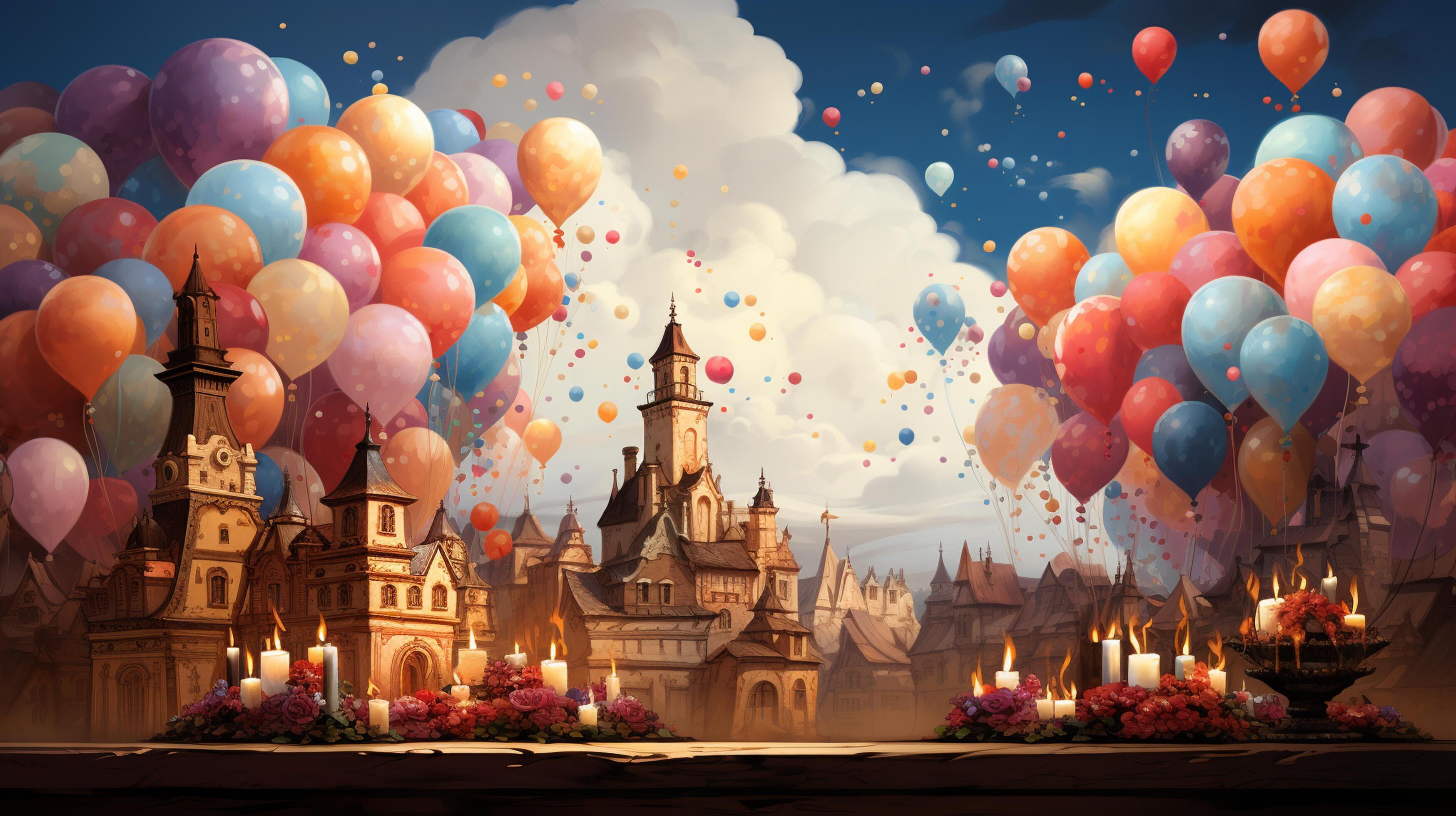 AI generated Happy birthday background 35541392 Stock Photo at Vecteezy