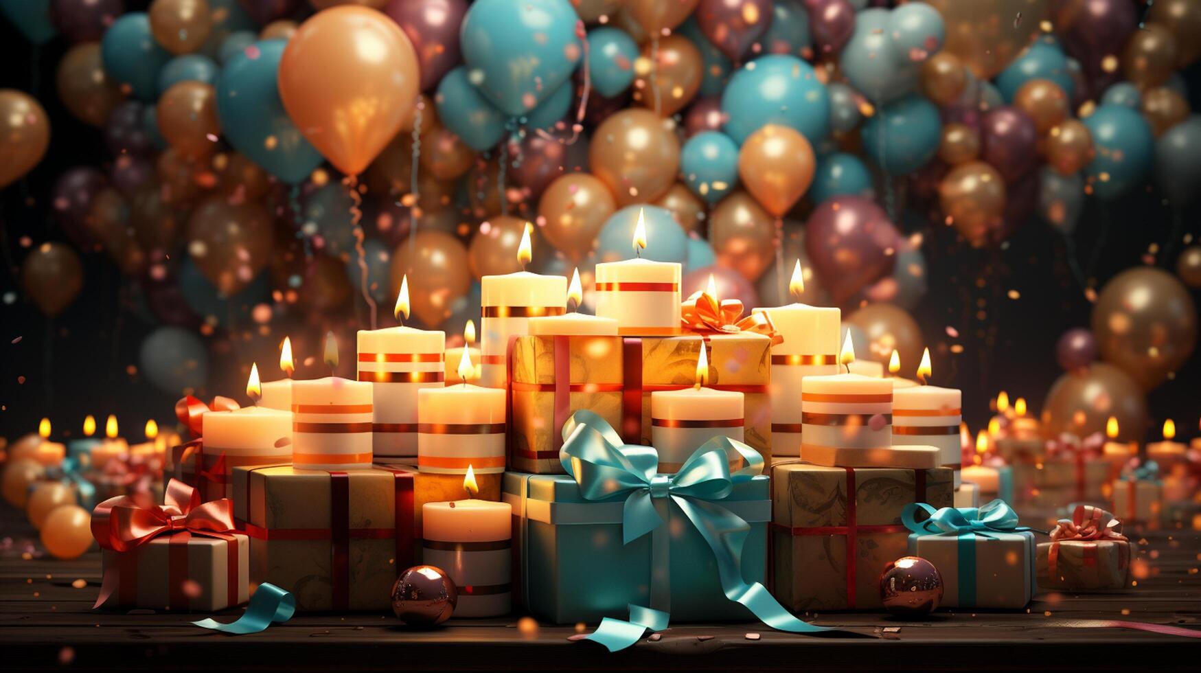 AI generated Happy birthday background 35541456 Stock Photo at Vecteezy