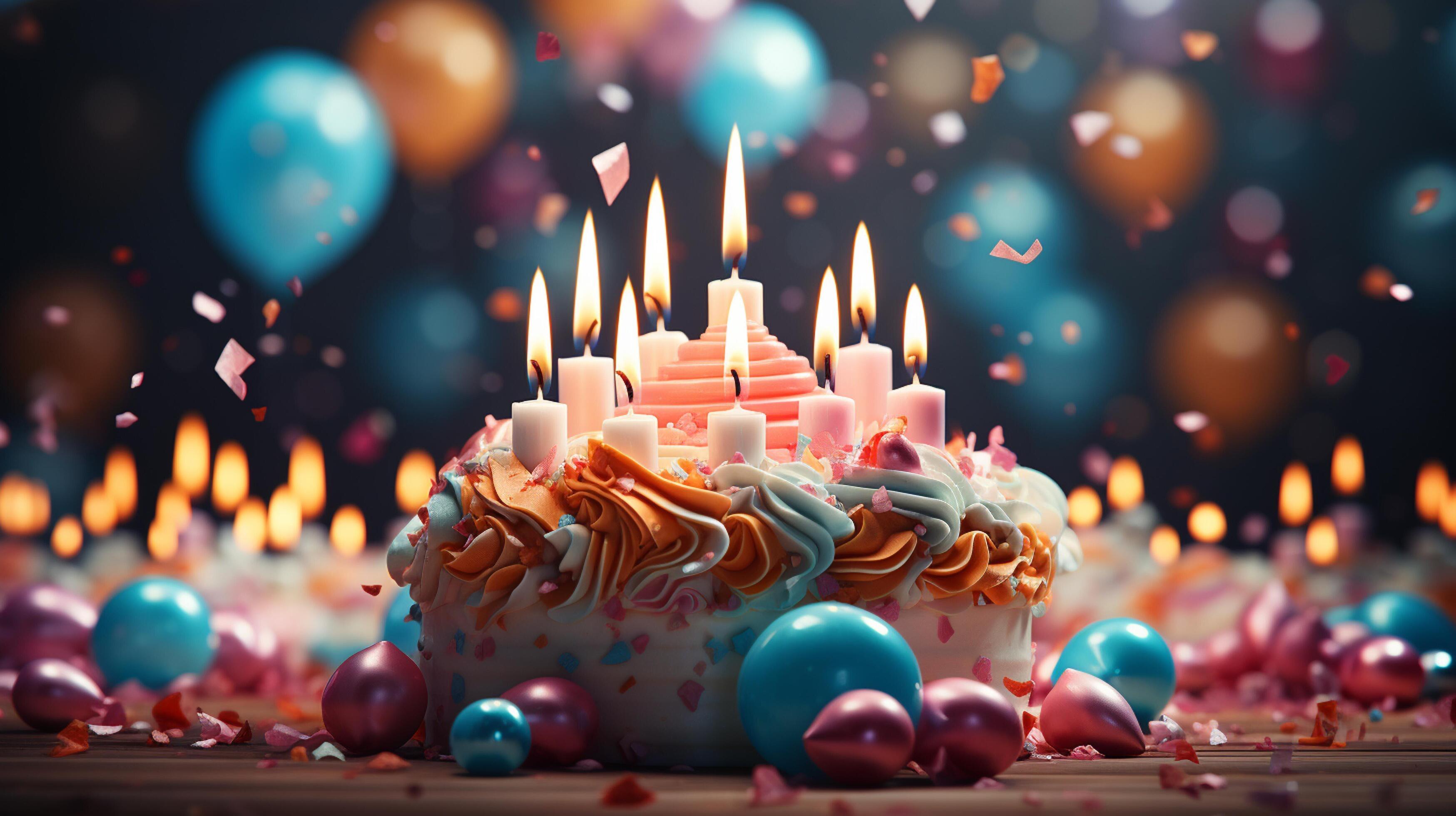 AI generated Happy birthday background 35541458 Stock Photo at Vecteezy