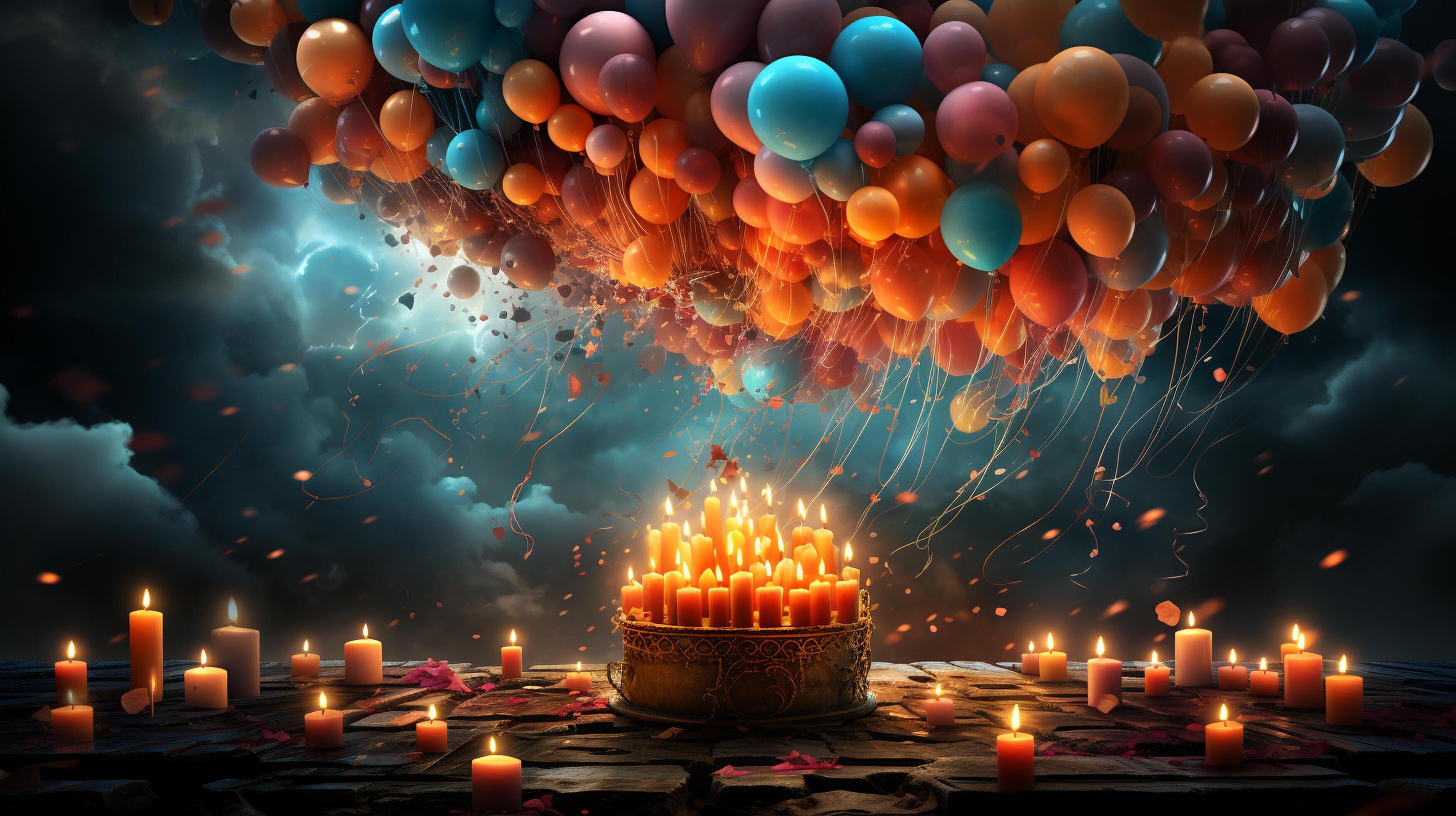AI generated Happy birthday background 35541467 Stock Photo at Vecteezy