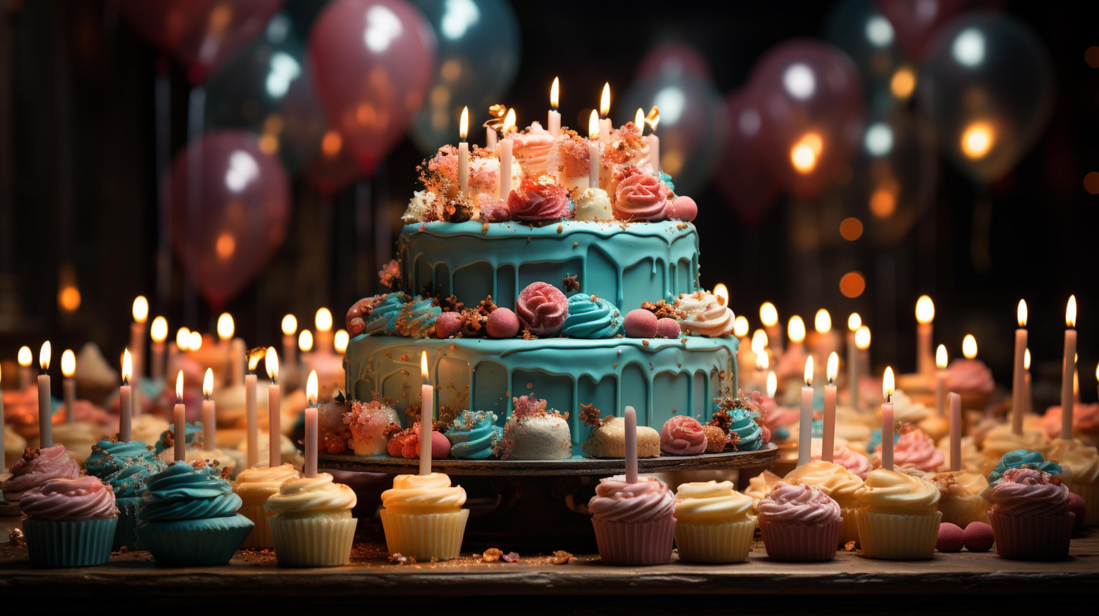 AI generated Happy birthday background 35541468 Stock Photo at Vecteezy