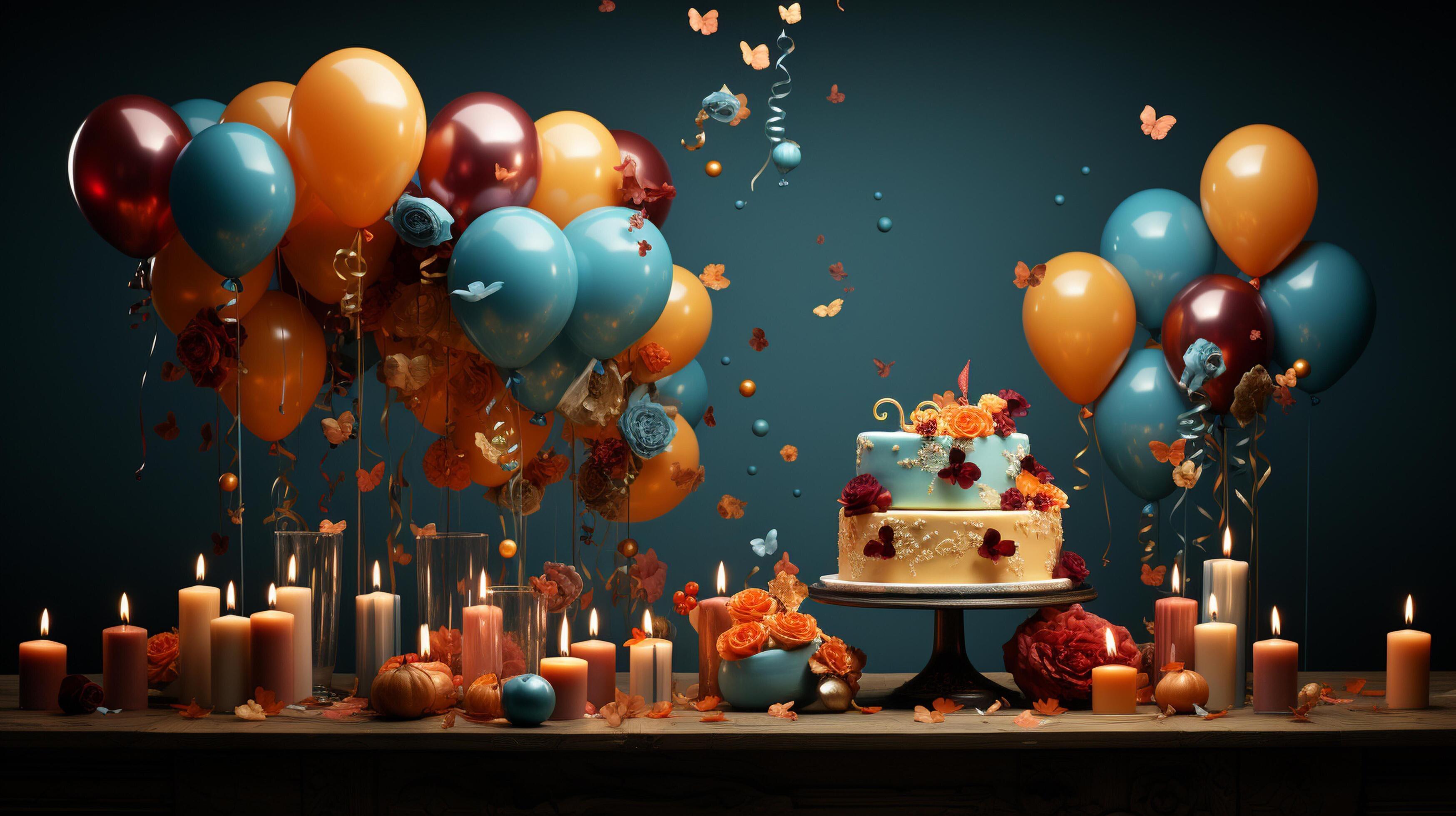 AI generated Happy birthday background 35541472 Stock Photo at Vecteezy