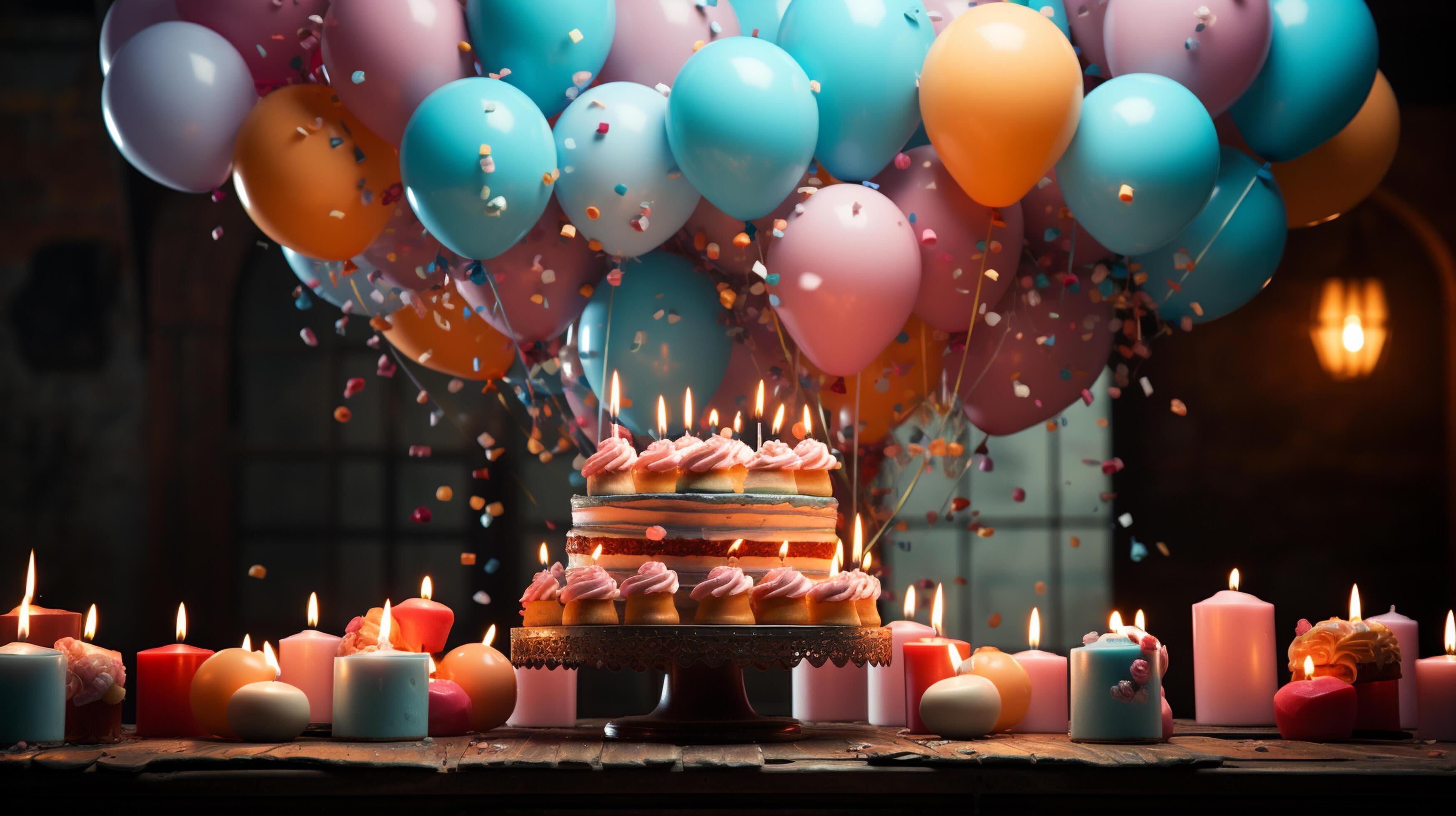 AI generated Happy birthday background 35541484 Stock Photo at Vecteezy