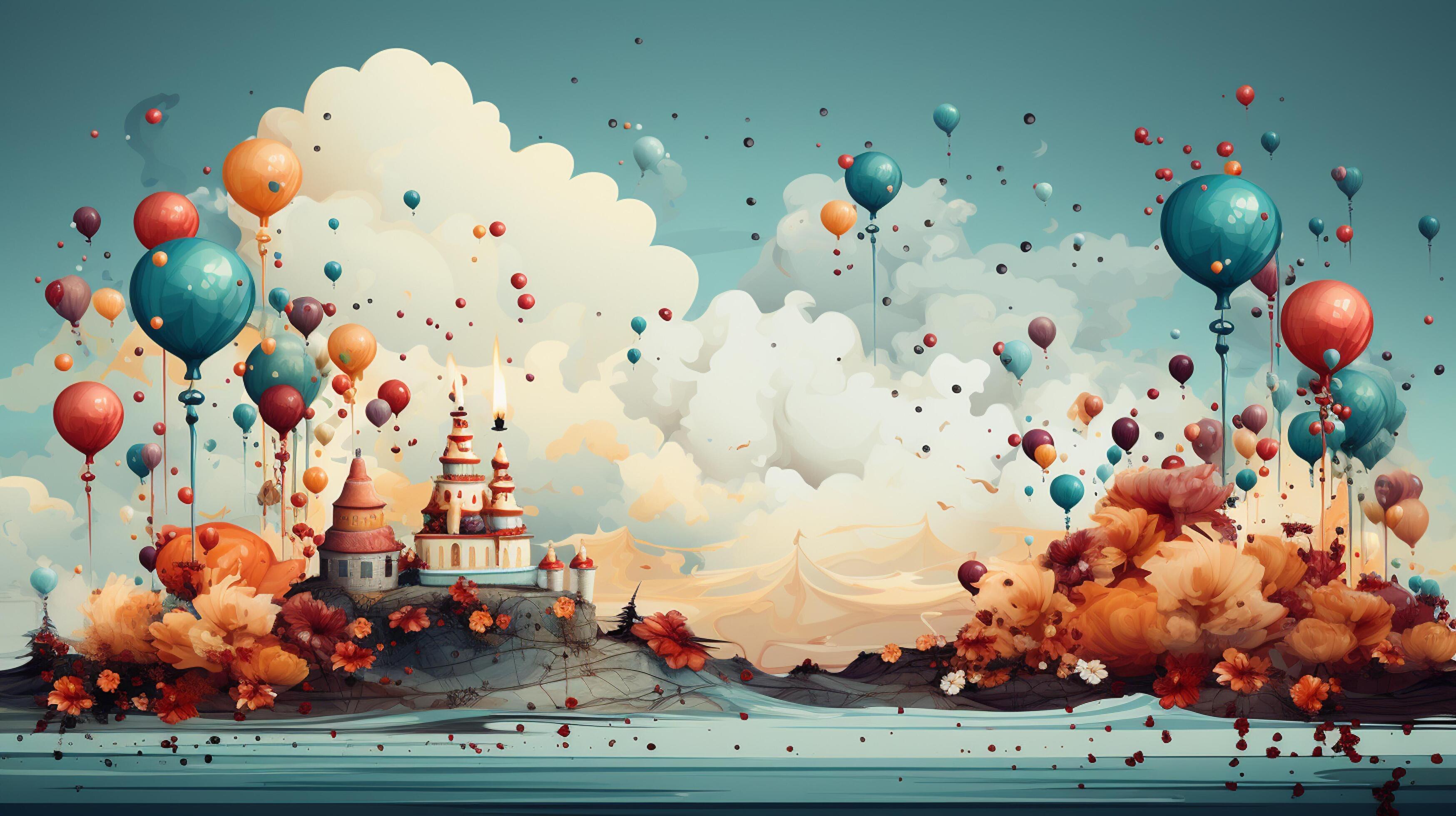 AI generated Happy birthday background 35541502 Stock Photo at Vecteezy