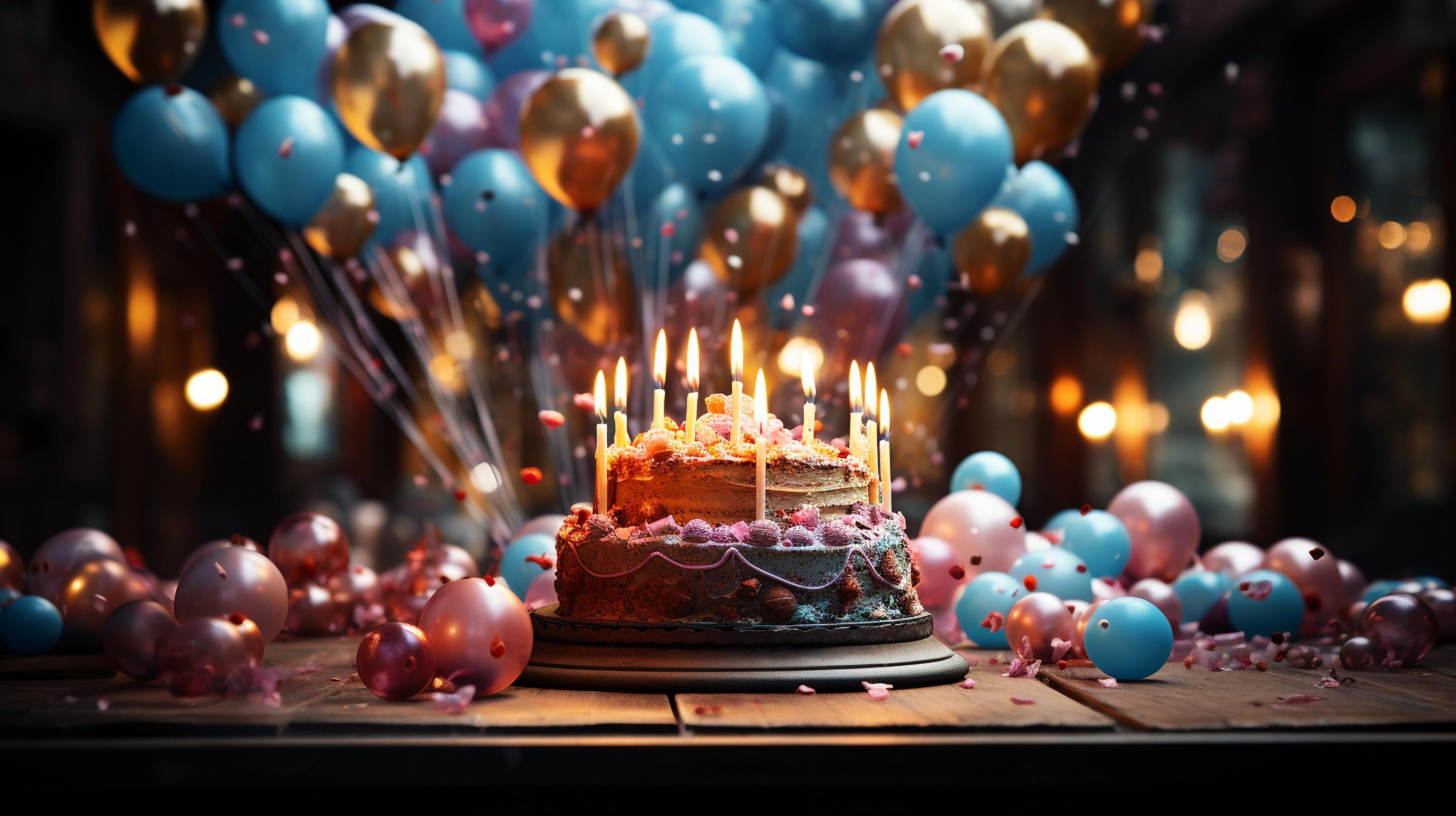 AI generated Happy birthday background 35541535 Stock Photo at Vecteezy