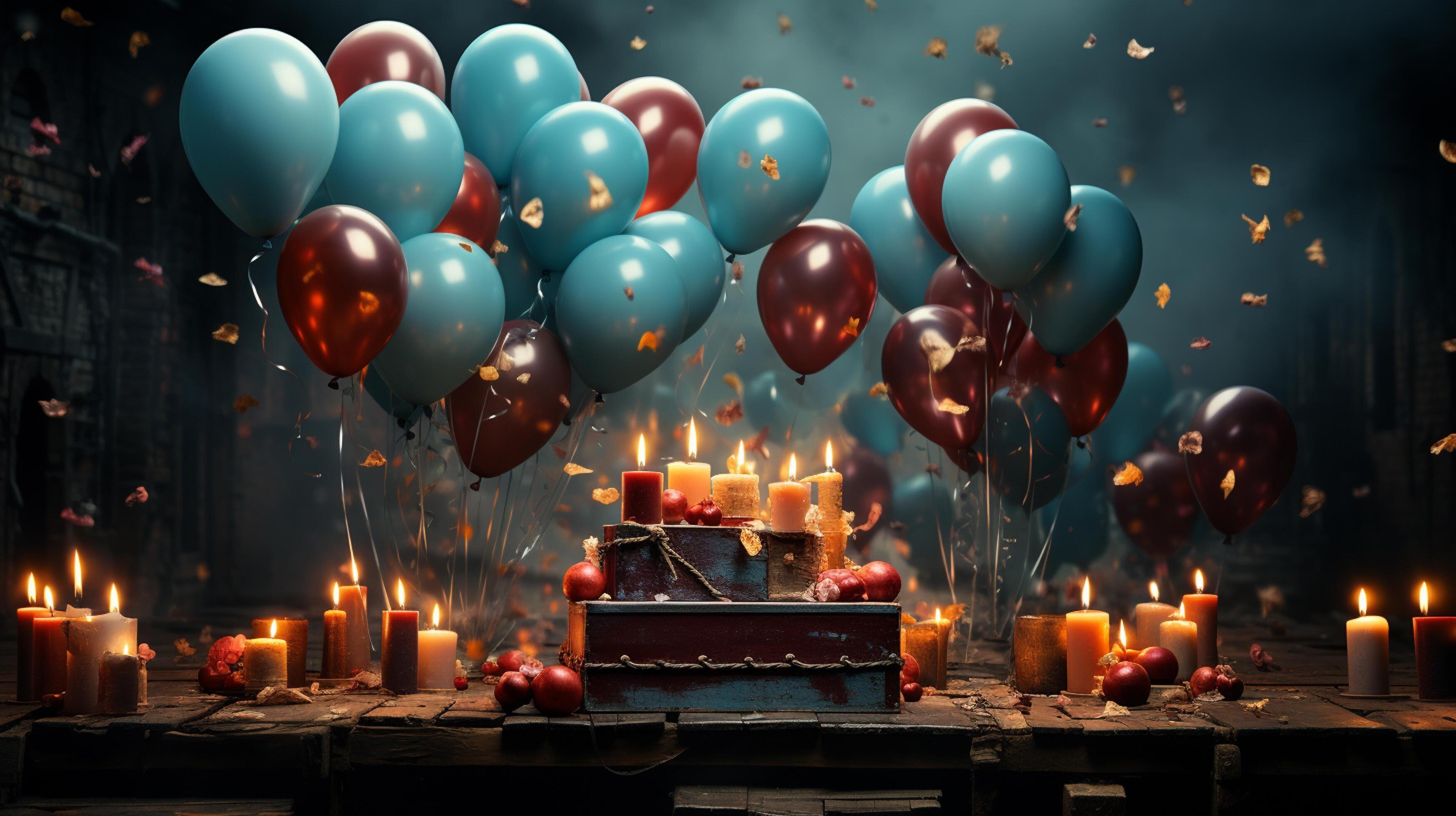 AI generated Happy birthday background 35541545 Stock Photo at Vecteezy