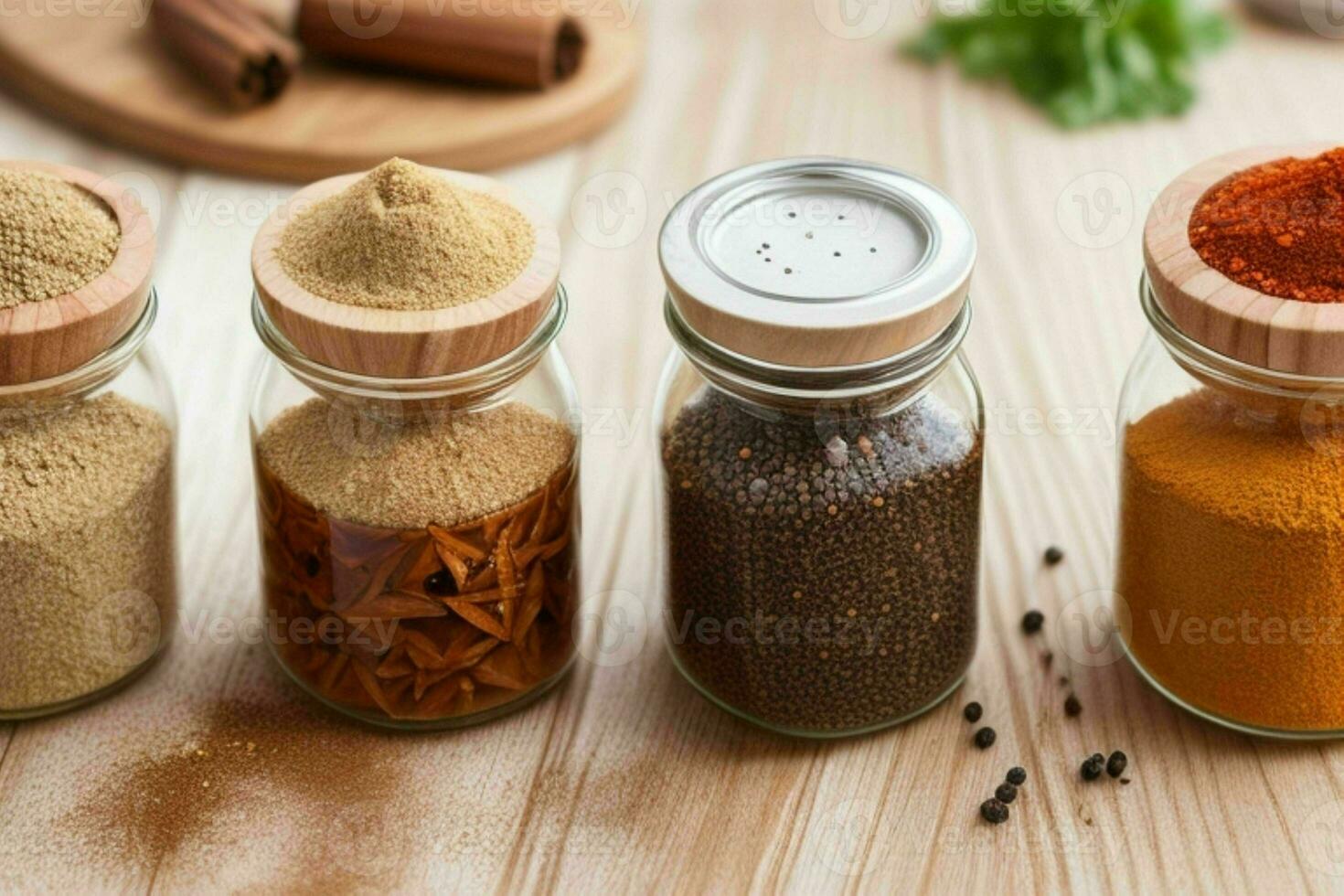 AI generated Spices in a jar. Pro Photo