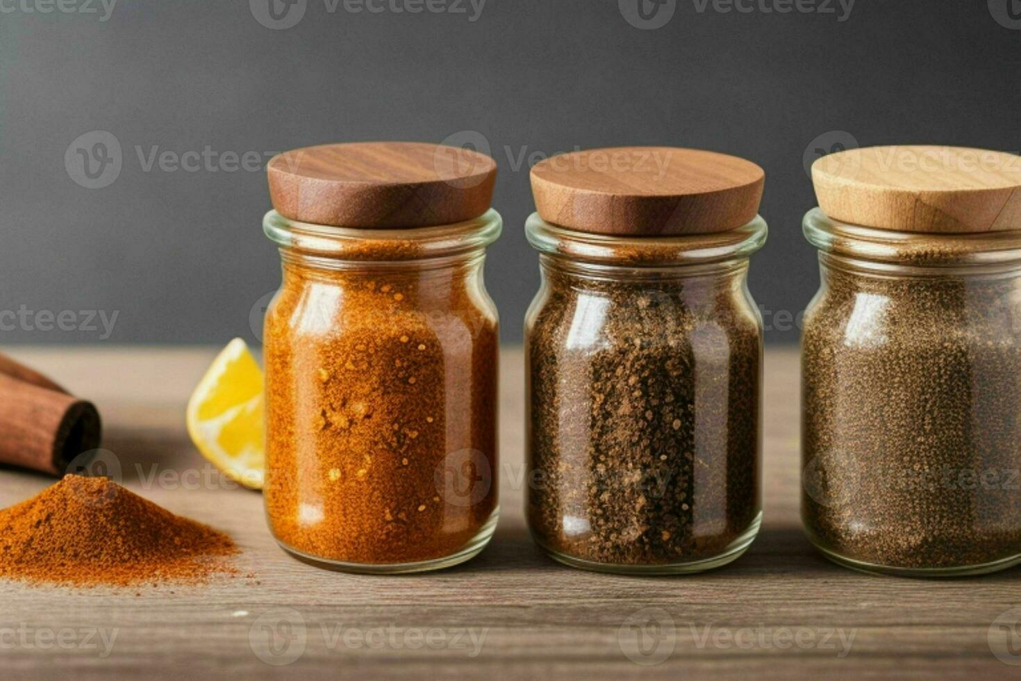 AI generated Spices in a jar. Pro Photo