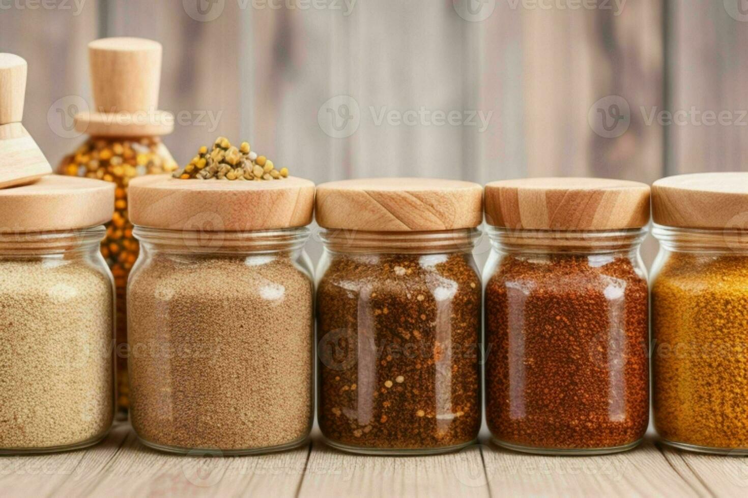 AI generated Spices in a jar. Pro Photo