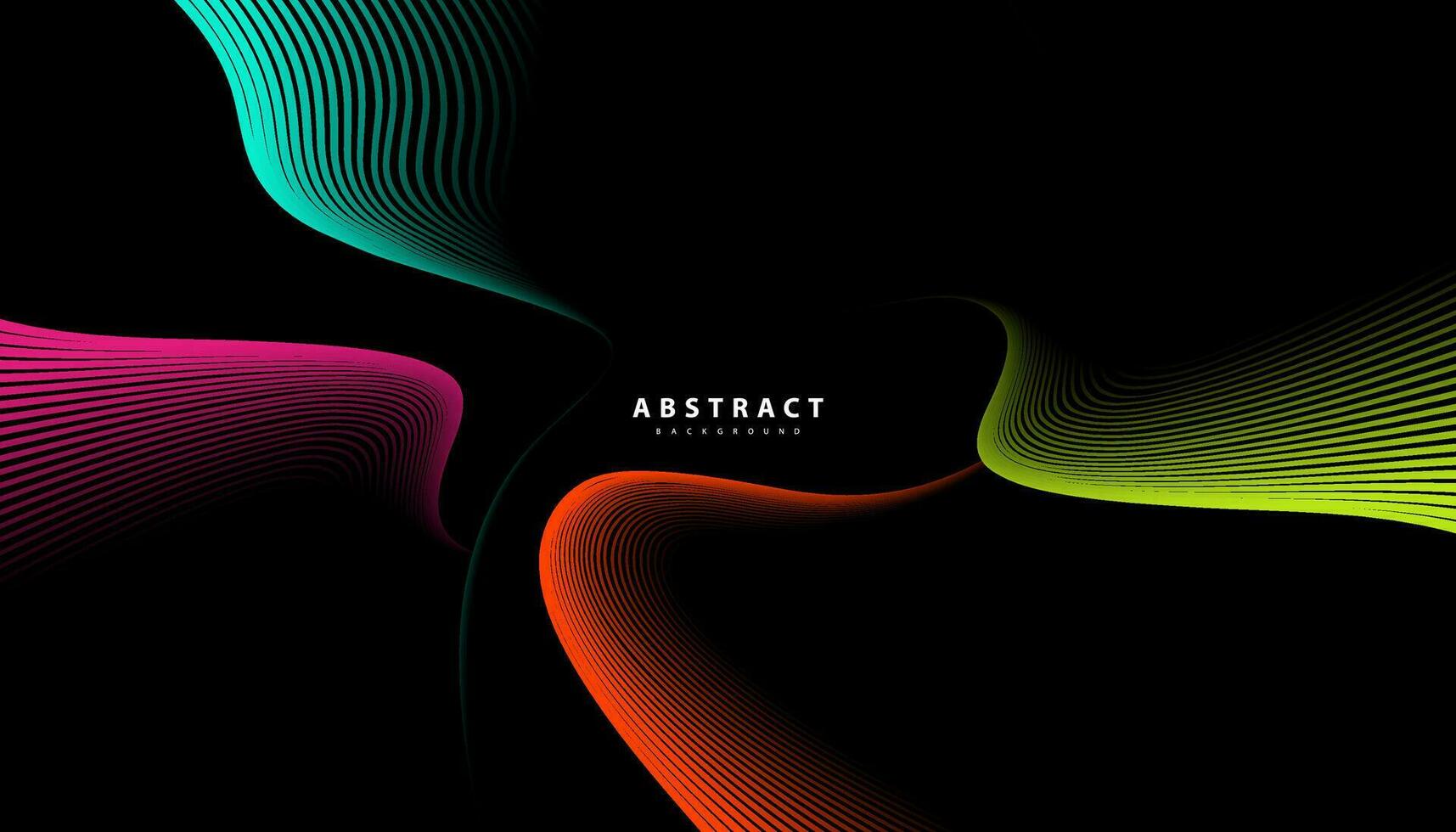 Abstract colorful wavy stripes background. Curved smooth design. Design for your ideas, Banners, Placards, Posters, wallpeper. Eps10 vector illustration.