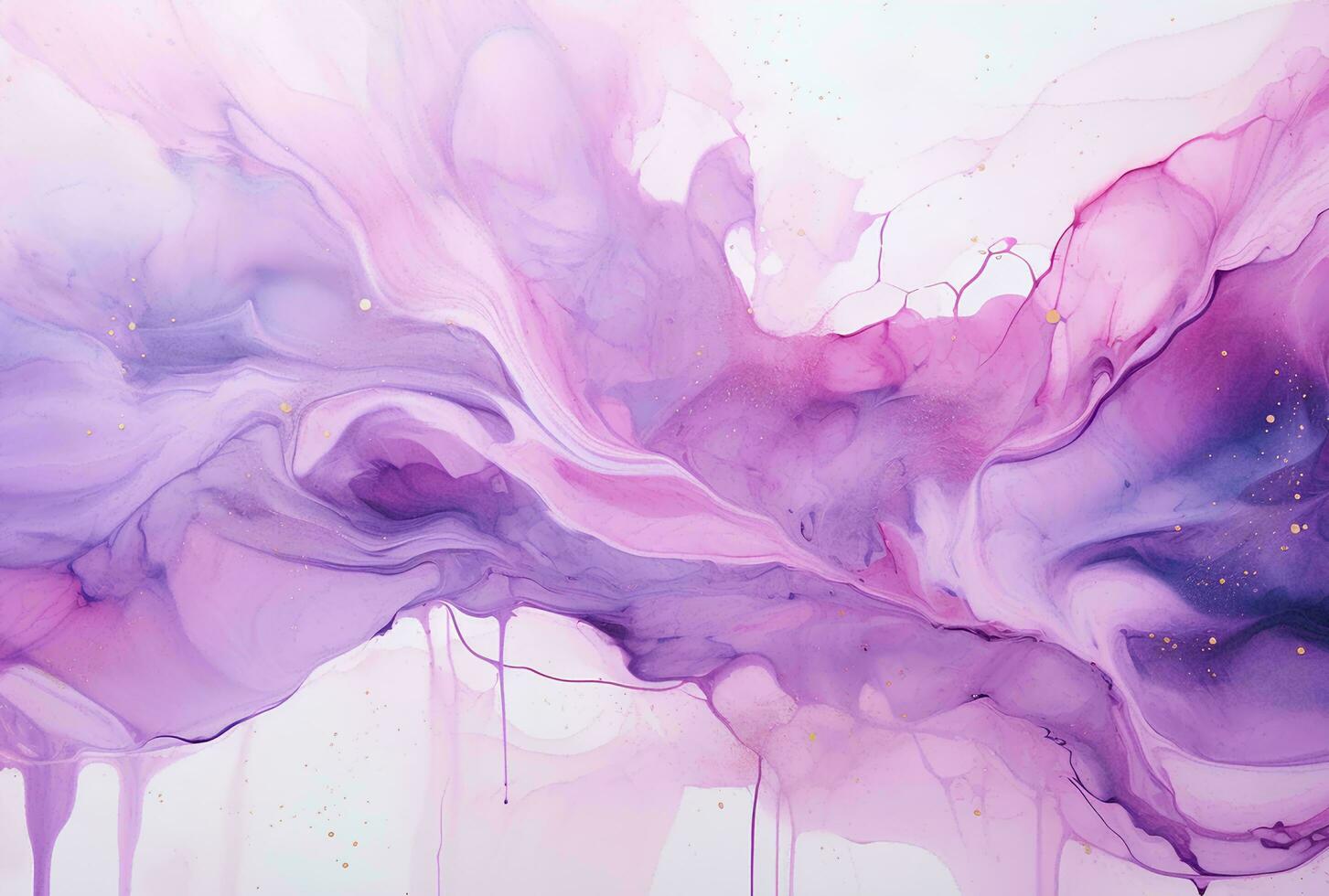 AI generated Marbled pink blue purple abstract background. Liquid marble ink pattern. abstract paint mixing in watercolor photo