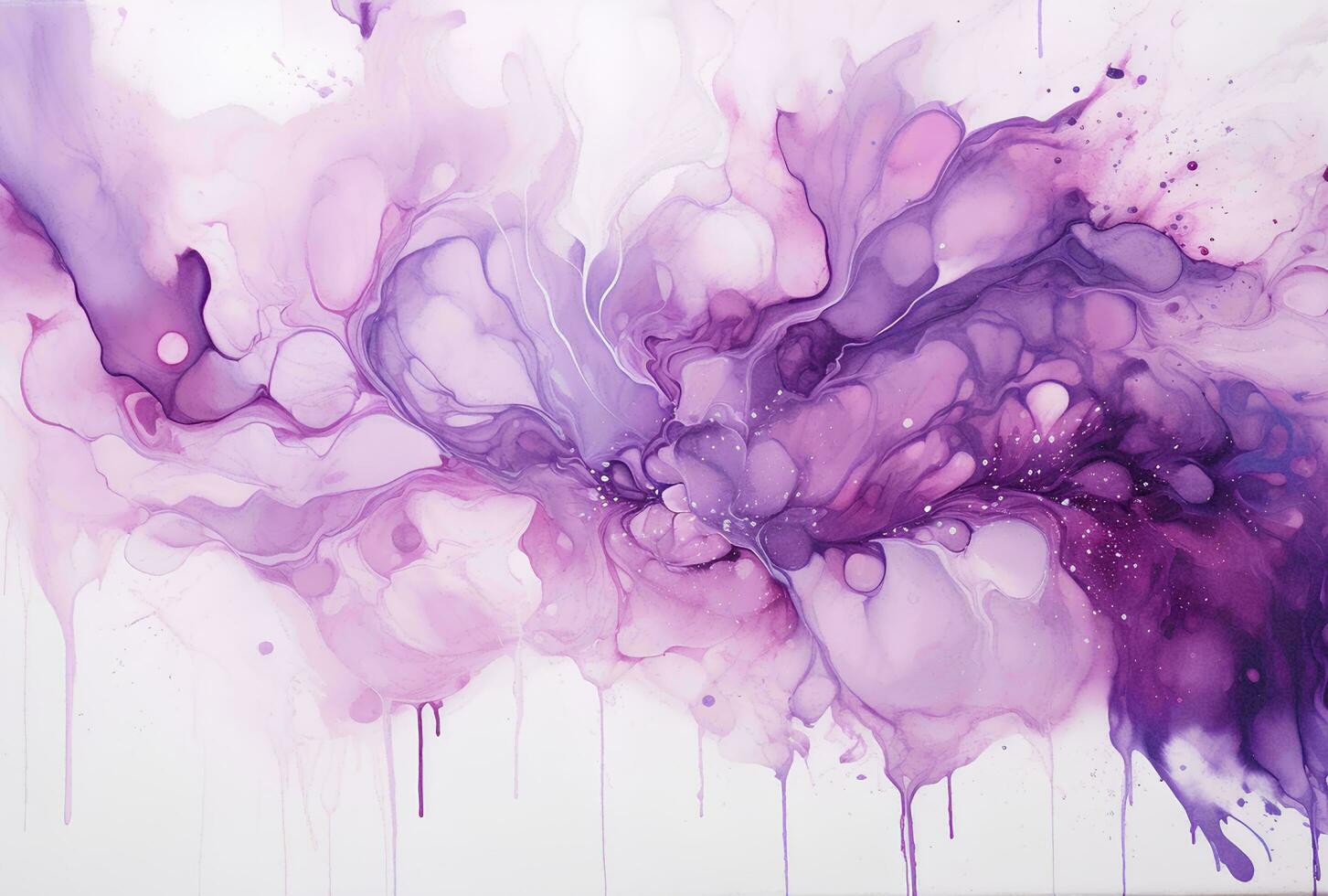 AI generated Marbled pink blue purple abstract background. Liquid marble ink pattern. abstract paint mixing in watercolor photo