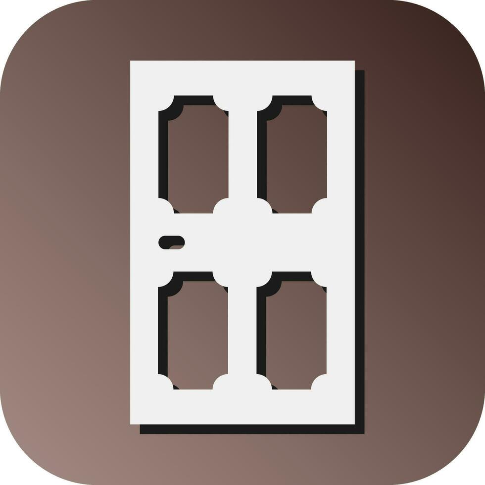 Door Vector Glyph Gradient Background Icon For Personal And Commercial Use.