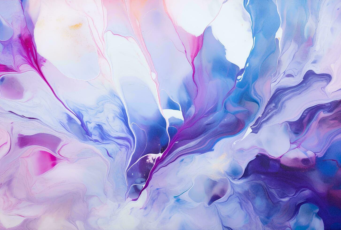 AI generated Marbled pink blue purple abstract background. Liquid marble ink pattern. abstract paint mixing in watercolor photo