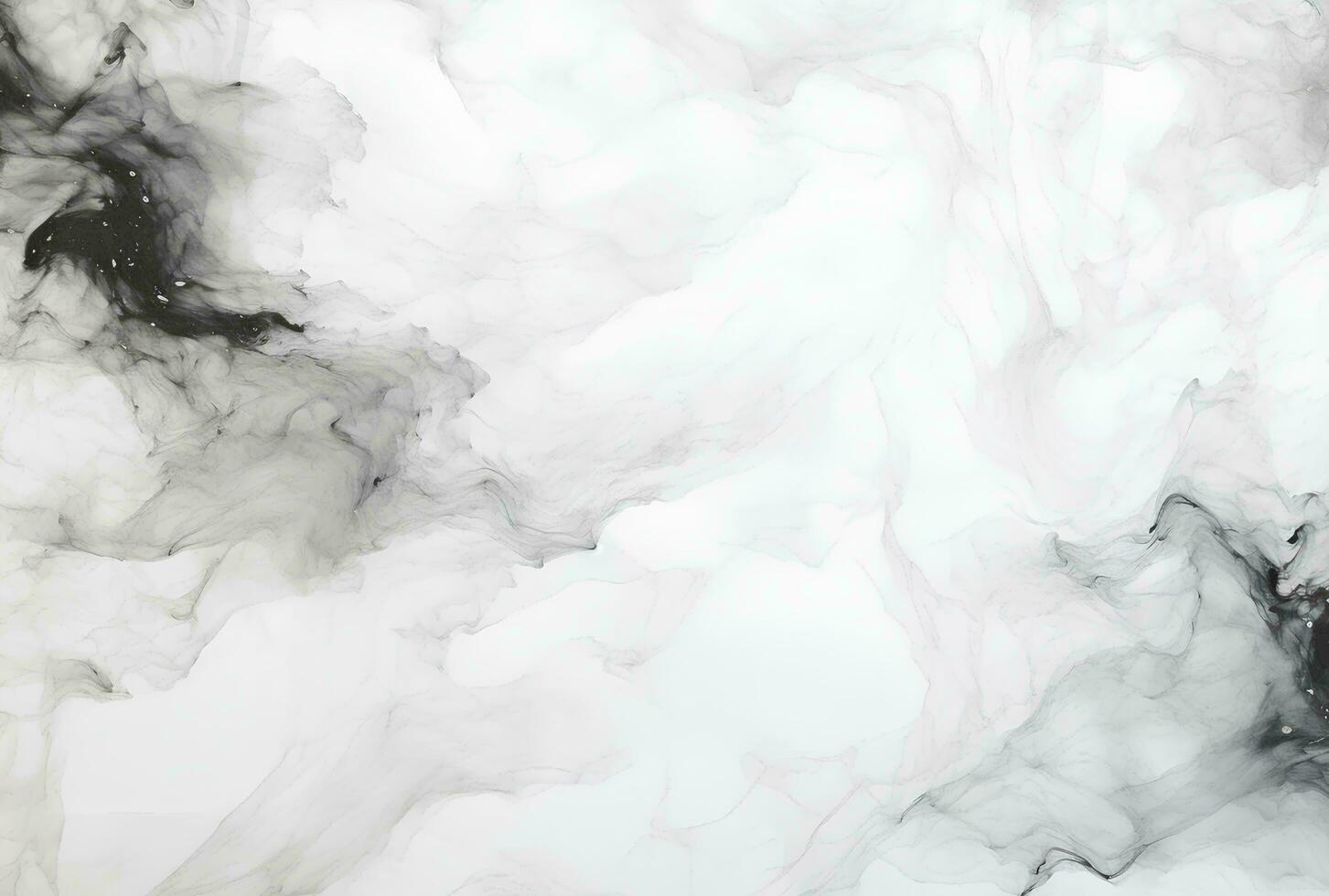 AI generated Marbled white abstract background. Liquid marble ink pattern. abstract white paint mixing in water photo