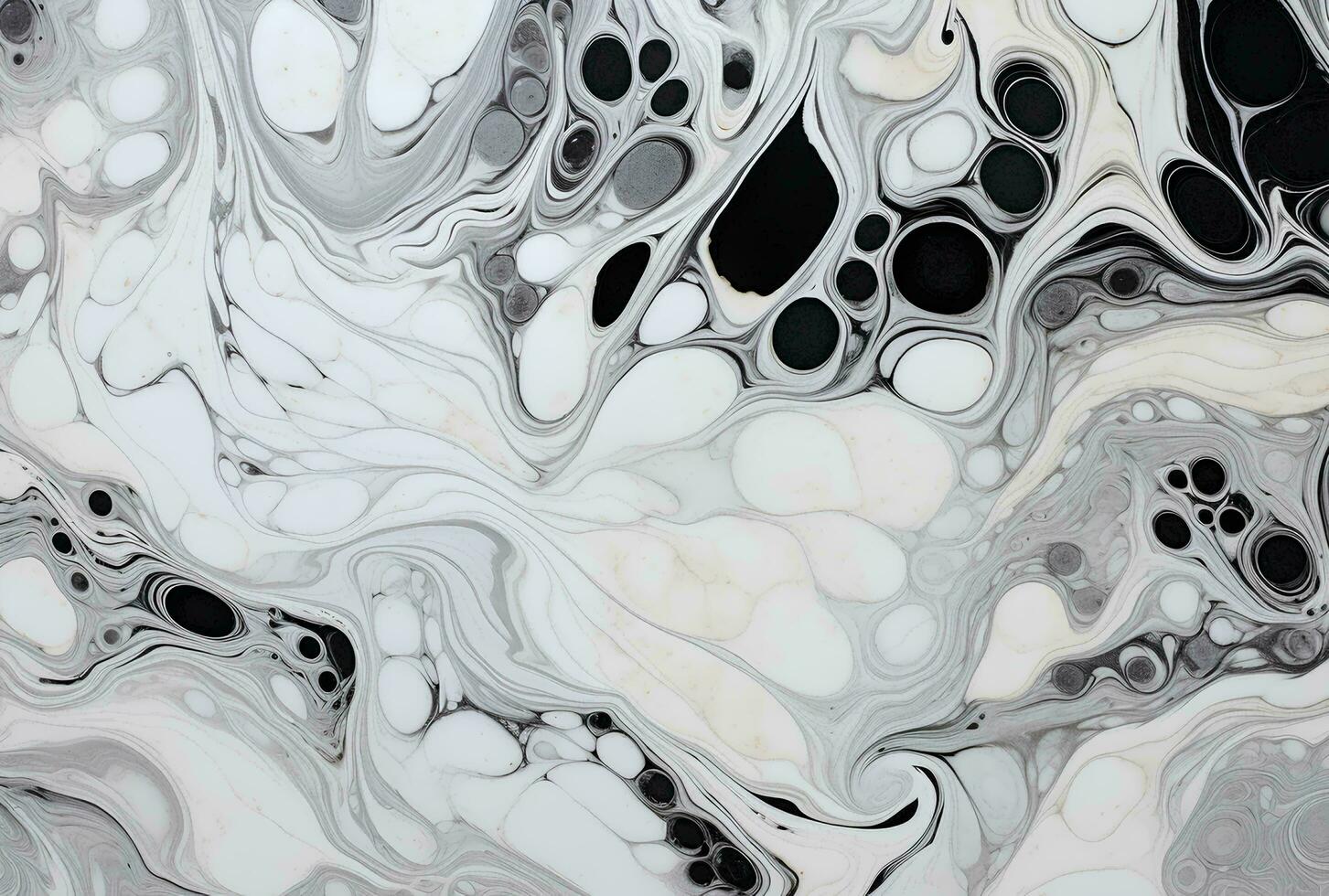 AI generated Marbled white abstract background. Liquid marble ink pattern. abstract white paint mixing in water photo