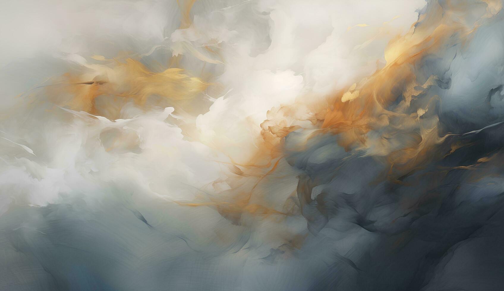 AI generated Marbled blue and golden abstract background. Liquid marble ink pattern. abstract background with blue, yellow and white paint mixing in water photo