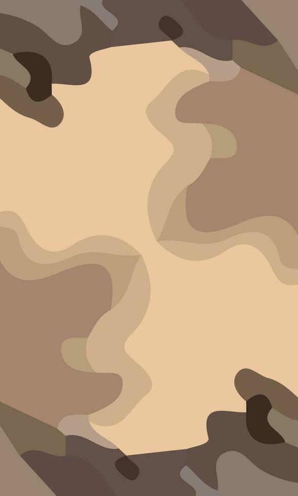 Aesthetic abstract art with a combination of shapes and brown colors. Suitable for background and poster vector