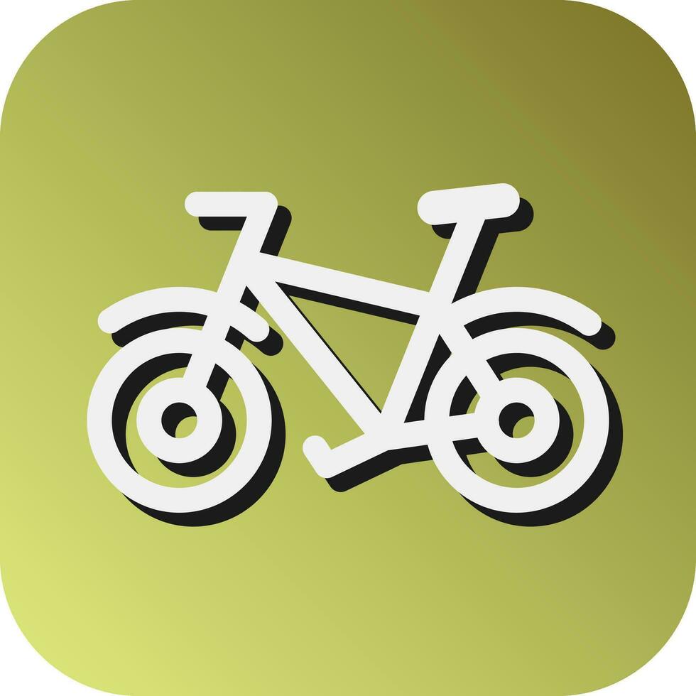 bicicleta vector glifo degradado antecedentes icono para personal y comercial usar.