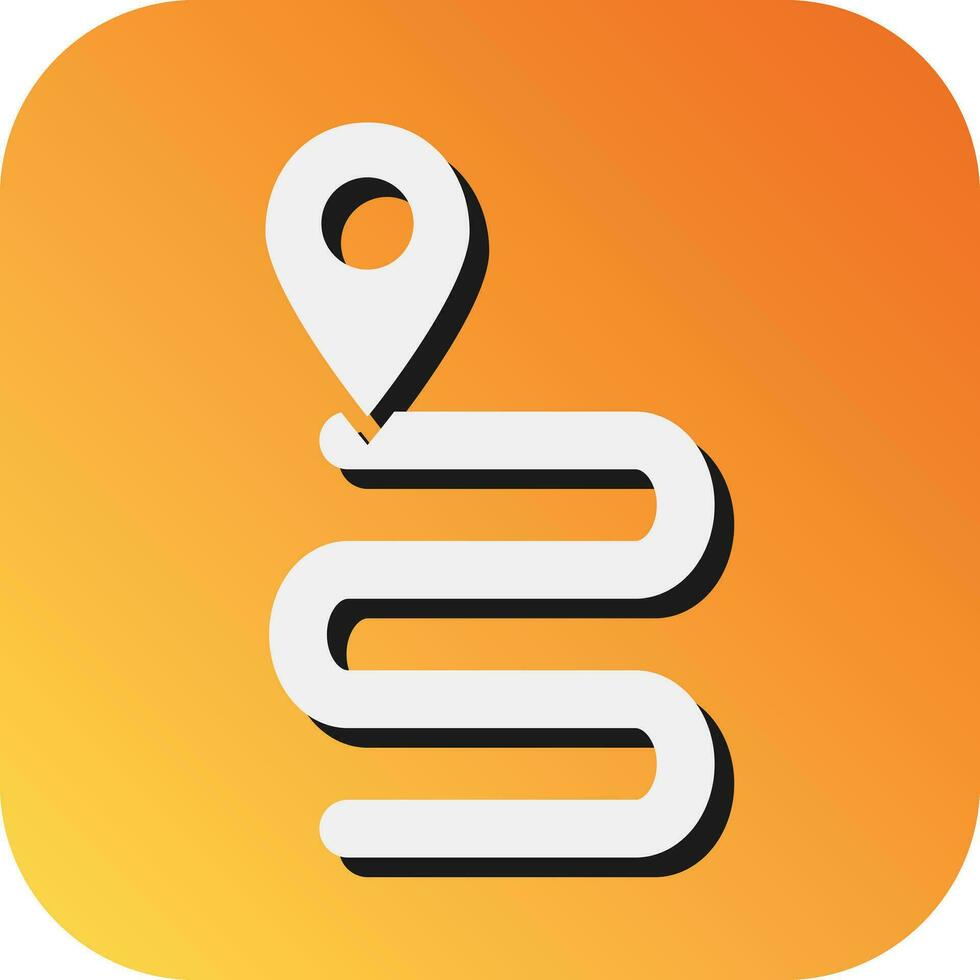 Tracking Vector Glyph Gradient Background Icon For Personal And Commercial Use.