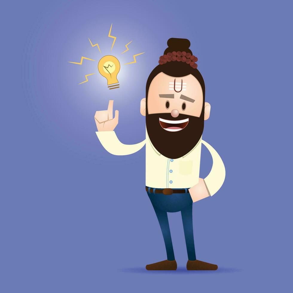 Business Idea Character Design vector