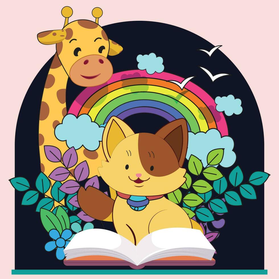 Children Color Drawing illustration  books vector