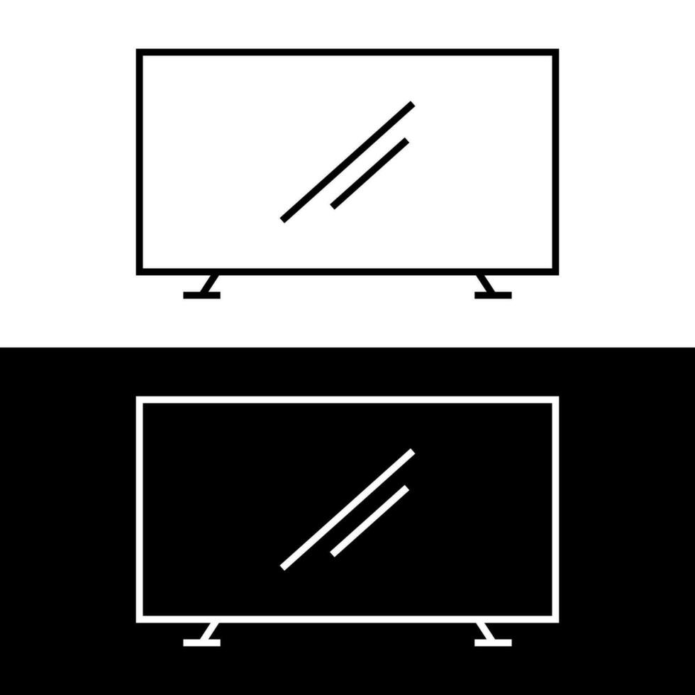 televisión vector icono, vector mejor plano icono