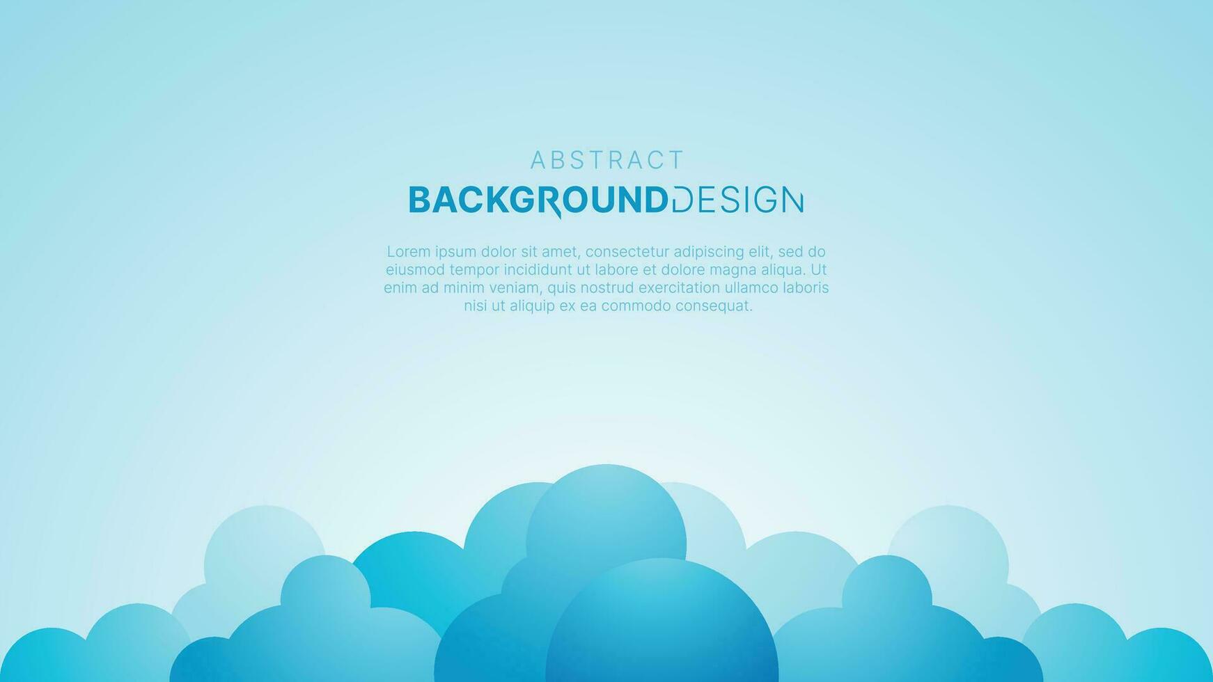 Abstract cloud background with smooth gradient vector