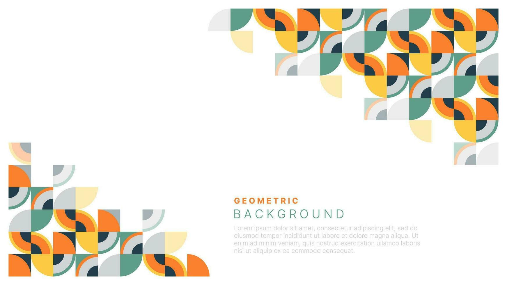 Simple colorful shape geometric background vector